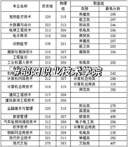 2022邵阳职业技术学院分数线最低是多少