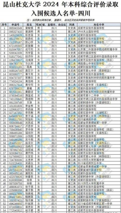 昆山杜克大学各省录取分数线汇总