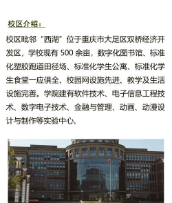 重庆电信职业学院单招